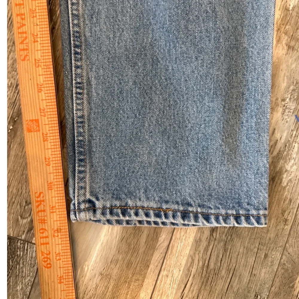 Levi's Mens 90s Vintage 550 Blue Denim Jeans Relaxed Fit 38x32 Made in USA Retro